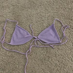 Pacsun Ribbed Lilac Bikini Top